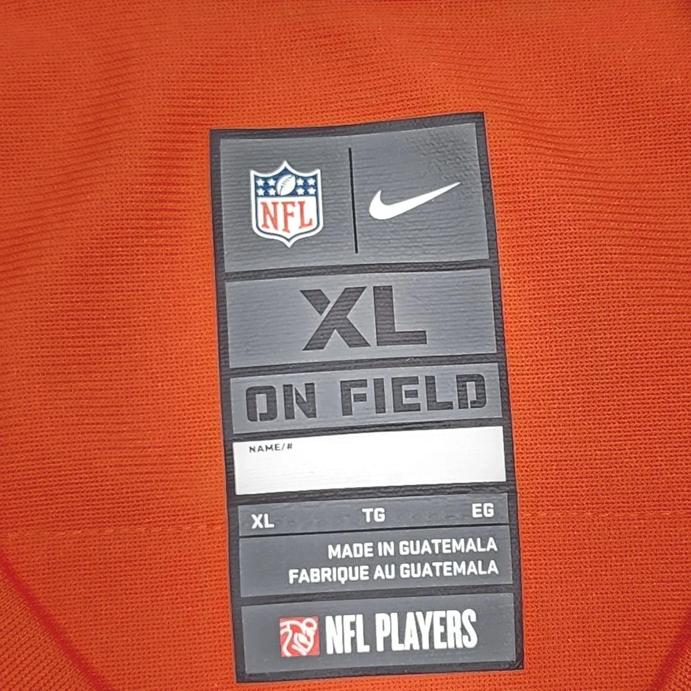 Nike Chicago Bears Justin Fields #1 Jersey Mens XL Orange NFL Game Day Football